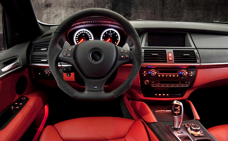 2011 BMW X5 M Mansory Interior View The bonnet is made entirely of carbon