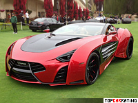 2013 Laraki Epitome Concept = 330 kph, 1200 bhp, 3 sec.