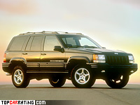 1998 Jeep Grand Cherokee 5.9 Limited (ZJ) = 200 kph, 249 bhp, 7 sec.