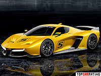 2018 Fittipaldi EF7 Vision Gran Turismo Pininfarina = 335 kph, 600 bhp, 2.9 sec.