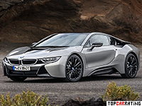 2018 BMW i8 Coupe (I12) = 250 kph, 374 bhp, 4.4 sec.