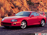 1993 Toyota Supra Twin Turbo MkIV = 250 kph, 330 bhp, 5.2 sec.