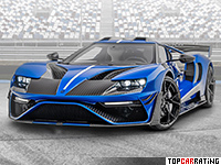2020 Ford GT Le Mansory = 354 kph, 710 bhp, 2.9 sec.