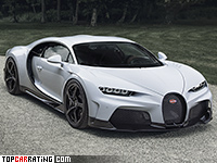 2021 Bugatti Chiron Super Sport = 440 kph, 1600 bhp, 2.4 sec.