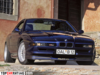 1992 BMW Alpina B12 5.7 Coupe = 300 kph, 416 bhp, 5.8 sec.