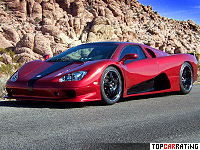 2006 SSC Ultimate Aero TT = 412 kph, 1183 bhp, 2.85 sec.