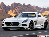 2013 Mercedes-Benz SLS AMG Black Series = 315 kph, 631 bhp, 3.6 sec.