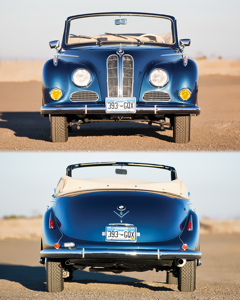 1957 BMW 502 Baur Cabriolet