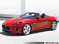 2013 Jaguar F-Type V8 S = 300 kph, 495 bhp, 4.3 sec.