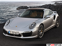 2014 Porsche 911 Turbo S (991) = 318 kph, 560 bhp, 3.1 sec.