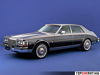 1980 Cadillac Seville 5.7L V-8 Diesel = 157 kph, 106 bhp, 20.8 sec.