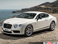 2014 Bentley Continental GT V8 S = 309 kph, 528 bhp, 4.5 sec.