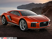 2013 Audi Nanuk Quattro Concept = 305 kph, 544 bhp, 3.8 sec.