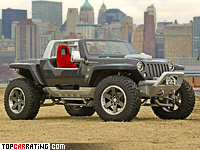 2005 Jeep Hurricane Concept = 250 kph, 680 bhp, 5.2 sec.