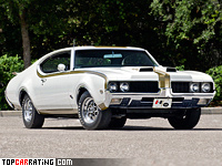 1969 Oldsmobile 442 Hurst/Olds Holiday Coupe = 210 kph, 380 bhp, 5.9 sec.