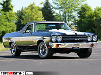 1970 Chevrolet El Camino SS 454 = 200 kph, 360 bhp, 7 sec.