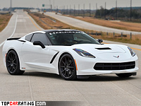 2014 Chevrolet Corvette Stingray Hennessey HPE600 = 322 kph, 603 bhp, 3.75 sec.