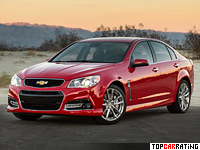 2014 Chevrolet SS = 250 kph, 421 bhp, 5.3 sec.