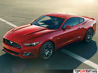 2015 Ford Mustang GT = 249 kph, 426 bhp, 4.3 sec.