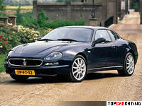 1998 Maserati 3200 GT (AM 338) = 280 kph, 370 bhp, 5.1 sec.