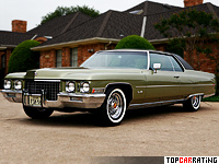 1971 Cadillac Coupe de Ville = 190 kph, 345 bhp, 10.5 sec.