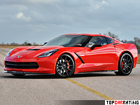 2014 Chevrolet Corvette Stingray Hennessey HPE700 Twin Turbo = 338 kph, 708 bhp, 2.9 sec.