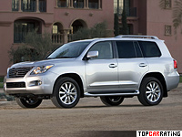 2008 Lexus LX 570 = 220 kph, 383 bhp, 7.9 sec.