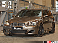 2014 BMW M5 Touring G-Power Hurricane RR = 362 kph, 820 bhp, 4.3 sec.