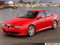 2002 Alfa Romeo 156 GTA = 250 kph, 247 bhp, 6.3 sec.