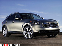 2008 Infiniti FX50 Sport = 250 kph, 400 bhp, 5.8 sec.