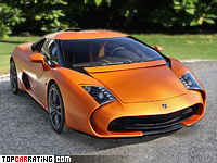 2014 Lamborghini 5-95 Zagato = 325 kph, 570 bhp, 3.4 sec.