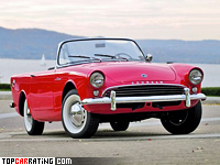 1960 Sunbeam Alpine (Series II) = 159 kph, 80 bhp, 14.6 sec.