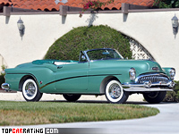 1953 Buick Roadmaster Skylark = 166 kph, 190 bhp, 14.3 sec.