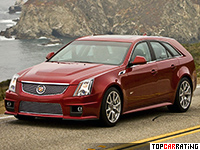 2011 Cadillac CTS-V Sport Wagon = 306 kph, 564 bhp, 4.2 sec.