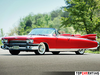 1959 Cadillac Eldorado Biarritz = 222 kph, 345 bhp, 11.7 sec.
