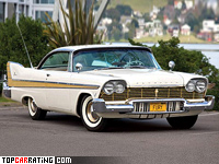 1957 Plymouth Fury Sport Coupe = 195 kph, 308 bhp, 8 sec.