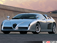 1997 Alfa Romeo Scighera = 300 kph, 410 bhp, 3.7 sec.