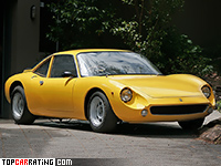 1965 De Tomaso Vallelunga Ghia = 202 kph, 105 bhp, 7 sec.