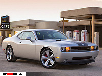 2008 Dodge Challenger SRT8 = 274 kph, 425 bhp, 5 sec.