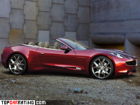 2009 Fisker Karma Sunset Concept = 201 kph, 406 bhp, 6.1 sec.