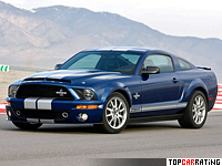 2008 Ford Mustang Shelby GT500 KR 40th Anniversary = 315 kph, 548 bhp, 4.25 sec.