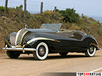 1947 Rolls-Royce Phantom III Labourdette Vutotal Cabriolet = 148 kph, 165 bhp, 17.8 sec.