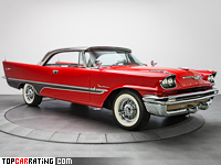 1957 De Soto Fireflite Sportsman = 189 kph, 299 bhp, 9.1 sec.