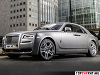 2015 Rolls-Royce Ghost Series II = 250 kph, 570 bhp, 4.9 sec.