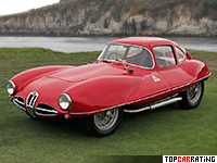 1953 Alfa Romeo 1900 C52 Disco Volante Coupe = 220 kph, 140 bhp, 7.2 sec.