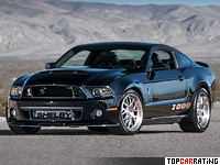 2013 Ford Mustang Shelby 1000 S/C = 372 kph, 1100 bhp, 3.4 sec.