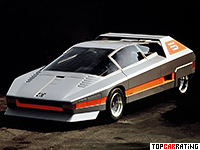 1976 Alfa Romeo 33 Navajo Bertone Concept = 250 kph, 245 bhp, 4.6 sec.