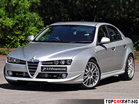 2009 Alfa Romeo 159 Autodelta J4 3.2 Compressore Q4 Sedan = 258 kph, 352 bhp, 5.8 sec.