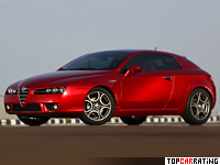 2009 Alfa Romeo Brera S = 244 kph, 260 bhp, 6.8 sec.