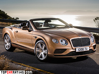 2015 Bentley Continental GT Convertible = 315 kph, 590 bhp, 4.7 sec.
